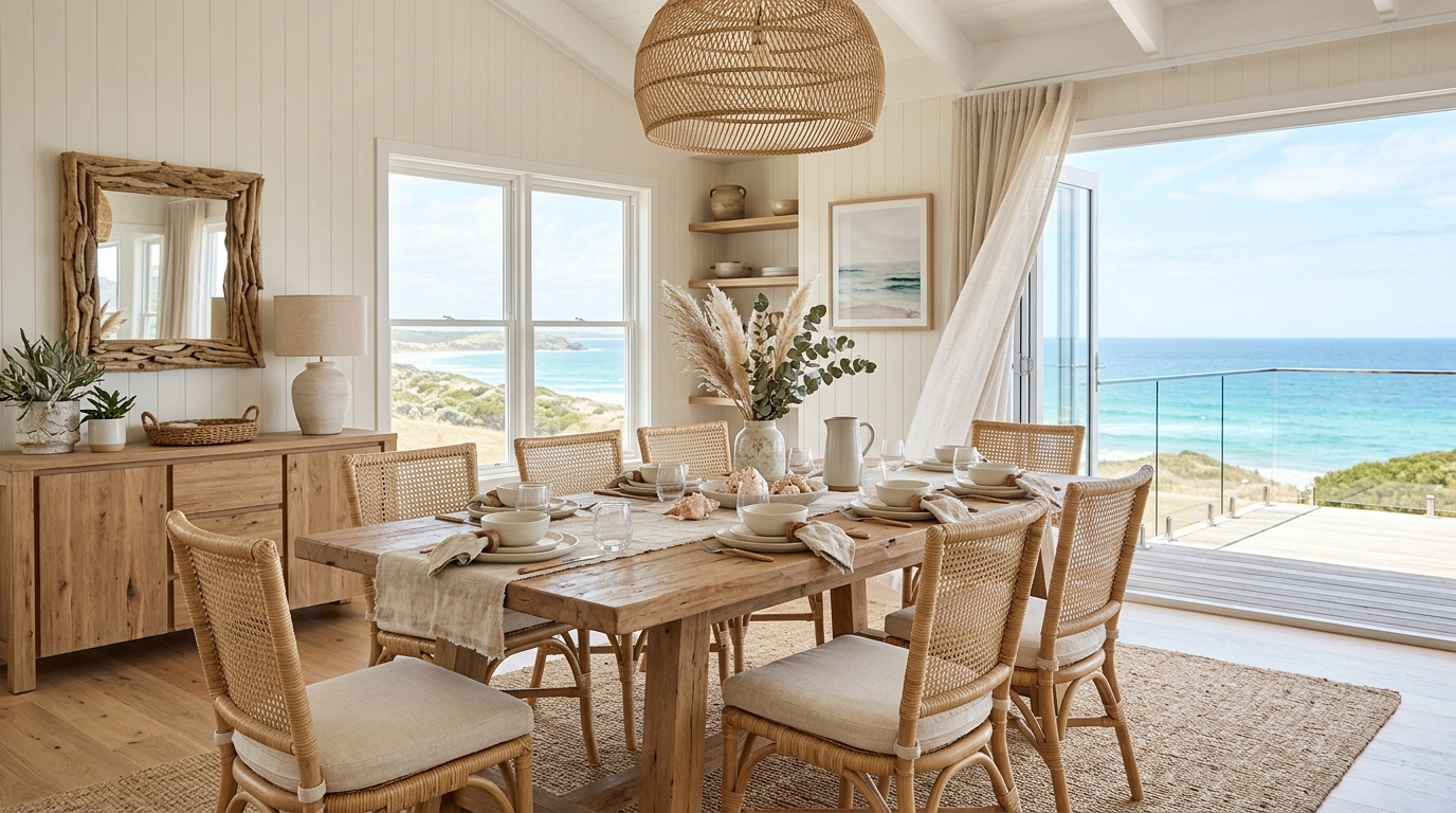 Bring in woven elements for warmth